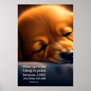 Cute Puppy Bible Poster