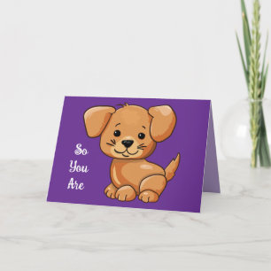 Cute Puppy Birthday Greeting Card