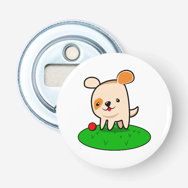 Cute puppy cartoon bottle opener (Front)