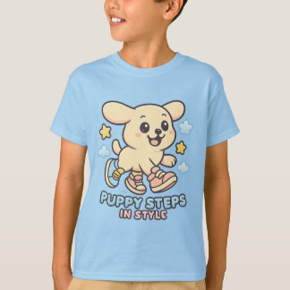 Cute Puppy Cartoon Kids Boy T-Shirt 2025 Trend