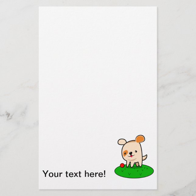 Cute puppy cartoon stationery (Front)