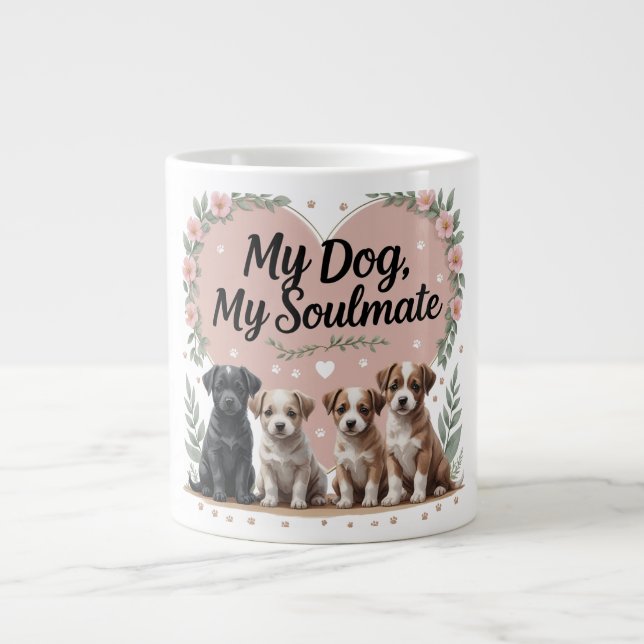 Cute Puppy Coffee Cup for Dog Lovers (Front)