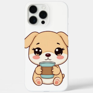 🐶☕ Cute Puppy Coffee Illustration   Kawaii Dog Co iPhone 16 Pro Max Case