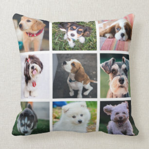 Cute Puppy Collage Cushion