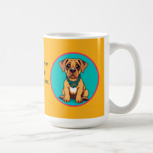 Cute Puppy colourful cartoon style design Coffee Mug