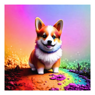 Cute Puppy Corgi Dog-36475 Photo Print