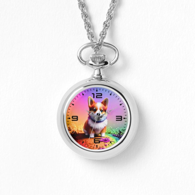 Cute Puppy Corgi Dog-36475 Watch (Front)