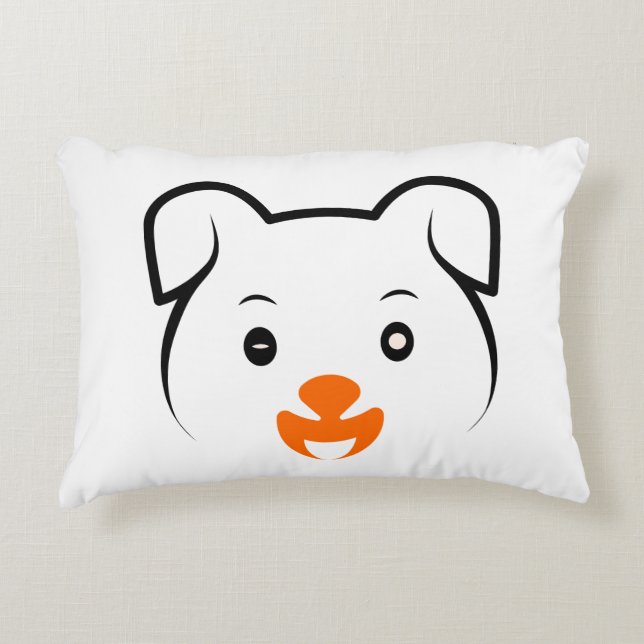 Cute Puppy Decorative Cushion (Front)