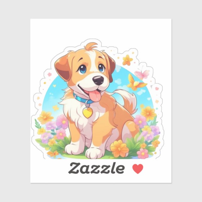 Cute Puppy Dog (Sheet)