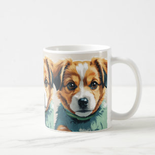 Cute Puppy Dog Art Mug – Adorable Pet Lover’s Coff