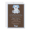 Cute Puppy Dog Baby Shower Invitation Blue