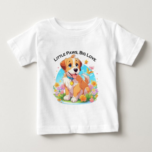 Cute Puppy Dog  Baby T-Shirt (Front)