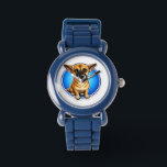 Cute Puppy Dog Blue Wristwatch for Kids<br><div class="desc">Adorable blue wristwatch featuring a cute puppy dog face. Durable,  stylish,  and perfect as a fun gift for animal-loving kids on birthdays or special occasions.</div>