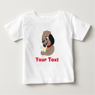 Cute puppy dog cartoon baby T-Shirt