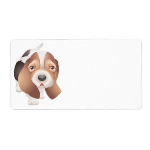 Cute Puppy Dog Cartoon Basset Hound