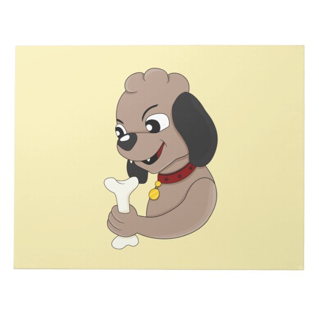 Cute puppy dog cartoon notepad (Front)