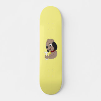 Cute puppy dog cartoon skateboard