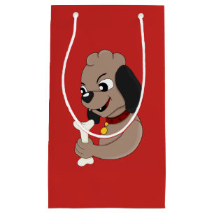 Cute puppy dog cartoon small gift bag