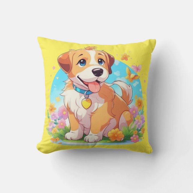 Cute Puppy Dog  Cushion (Front)