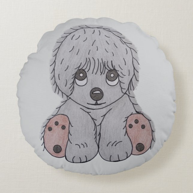 Cute Puppy Dog Cushion Cover (Front)