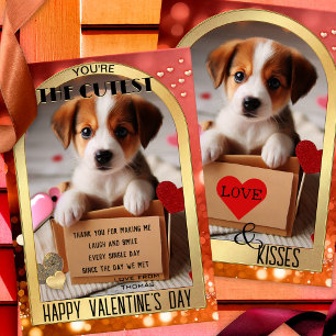 Cute Puppy Dog Happy Valentine's Day Card