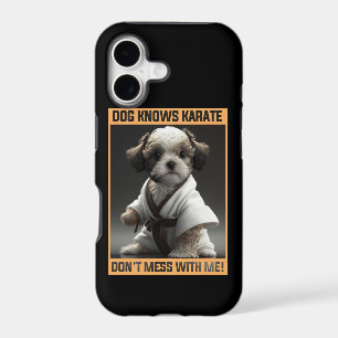 Cute Puppy Dog Knows Karate Don't Mess With Me