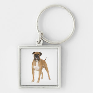 Cute Puppy Dog Lover Boxer Key Ring