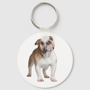 Cute Puppy Dog Lover Gift English Bulldog Key Ring