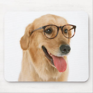 Cute Puppy Dog Lover Gift Golden Retriever Mouse Pad