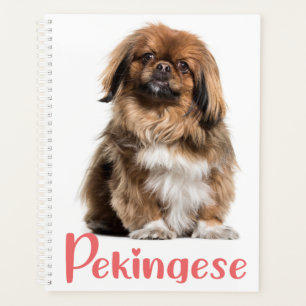 Cute Puppy Dog Lover Mum Gift Pekingese Planner