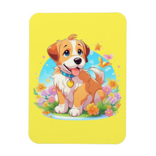 Cute Puppy Dog Magnet
