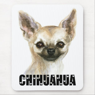 Cute Puppy Dog Mum Watercolor Chihuahua Mouse Pad
