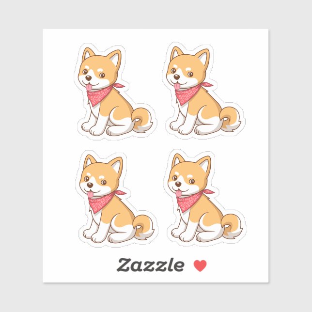 Cute Puppy Dog Shiba Inu 4 (Sheet)