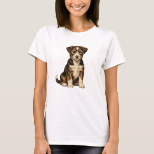 Cute Puppy Dog T-Shirt for Women   Adorable German