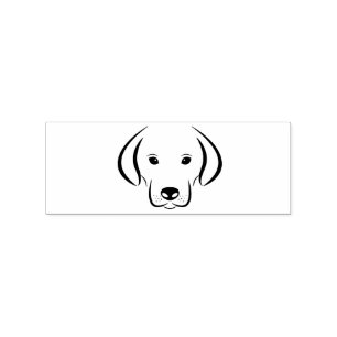 Cute Puppy Face Thunder_Cove Rubber Stamp