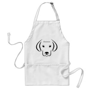 Cute Puppy Face Thunder_Cove Standard Apron