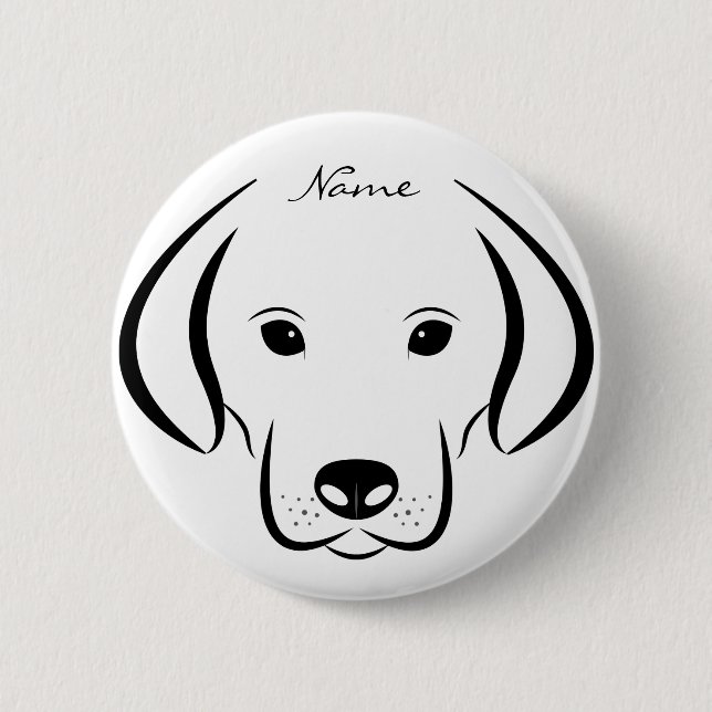 Cute Puppy FaceThunder_Cove 6 Cm Round Badge (Front)