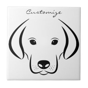 Cute Puppy FaceThunder_Cove Ceramic Tile