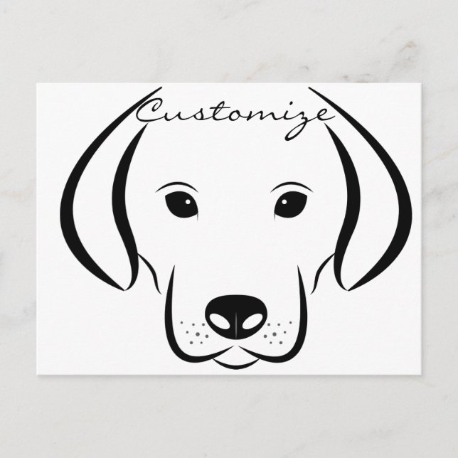 Cute Puppy FaceThunder_Cove Postcard (Front)