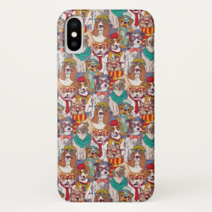 Cute Puppy Fashion Pattern iPhone X Case