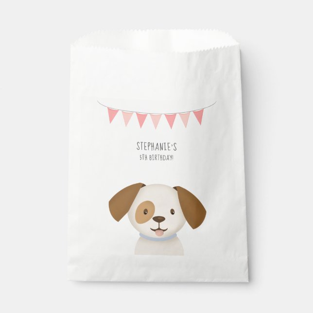 Cute Puppy Favour Bag (Front)