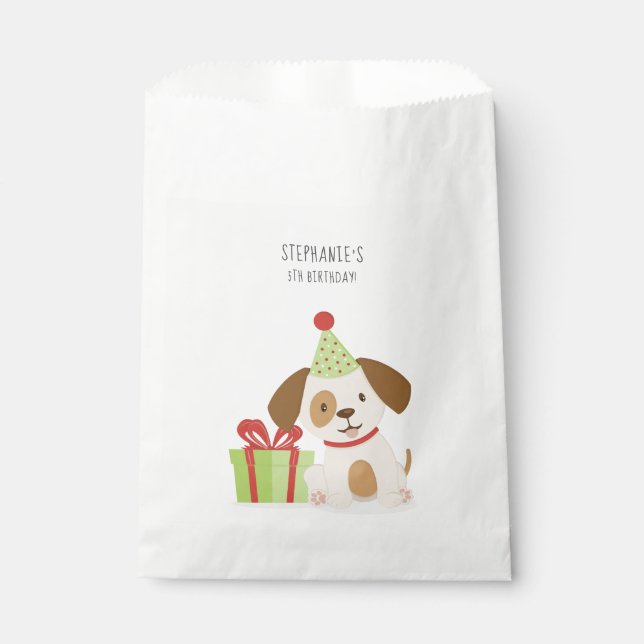 Cute Puppy Favour Bag (Front)