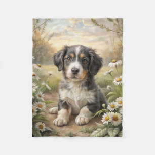 Cute Puppy Fleece Blanket
