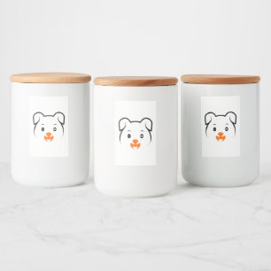 Cute Puppy Food Label