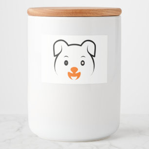 Cute Puppy Food Label
