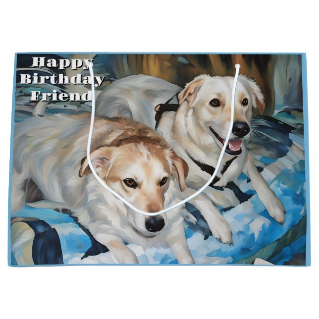 Cute Puppy Friends Gift Bag (Front)