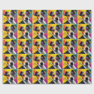 Cute Puppy Funny Dog Mixed Media Animal Pet Wrapping Paper