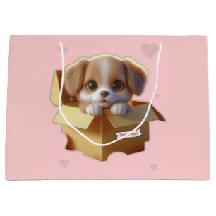 Cute Puppy Gift Bag Kawaii Dog Lover Present