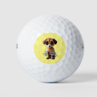Cute puppy Golf Bols Balls