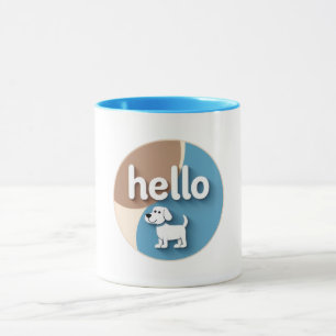  Cute Puppy “Hello” Mug
